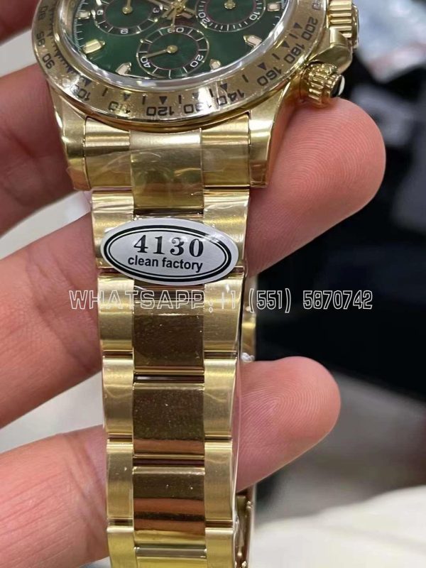 Rolex Daytona 116508 Green Dial on YG Bracelet Swiss 4130 Clean Factory - Image 5