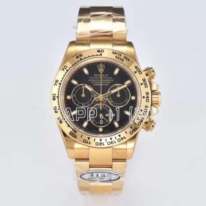 Rolex Daytona 116508 Yellow Gold Black Dial Swiss 4130 Clean Factory