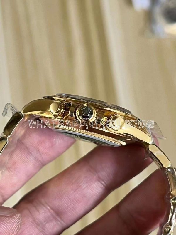 Rolex Daytona 116508 Yellow Gold White Dial Swiss 4130 BT Factory - Image 5