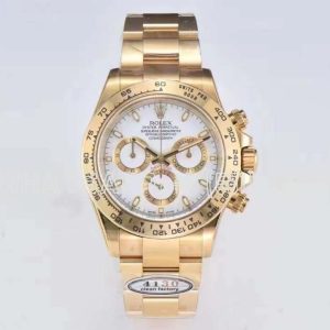 Rolex Daytona 116508 Yellow Gold White Dial Swiss 4130 Clean Factory