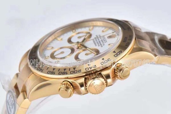 Rolex Daytona 116508 Yellow Gold White Dial Swiss 4130 Clean Factory