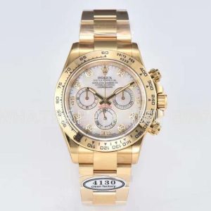 Rolex Daytona 116508 yellow gold with mother-of-pearl dial Swiss 4130 Clean Factory