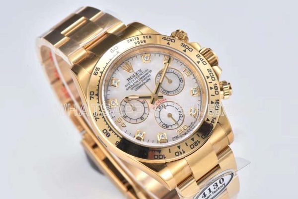 Rolex Daytona 116508 yellow gold with mother-of-pearl dial Swiss 4130 Clean Factory