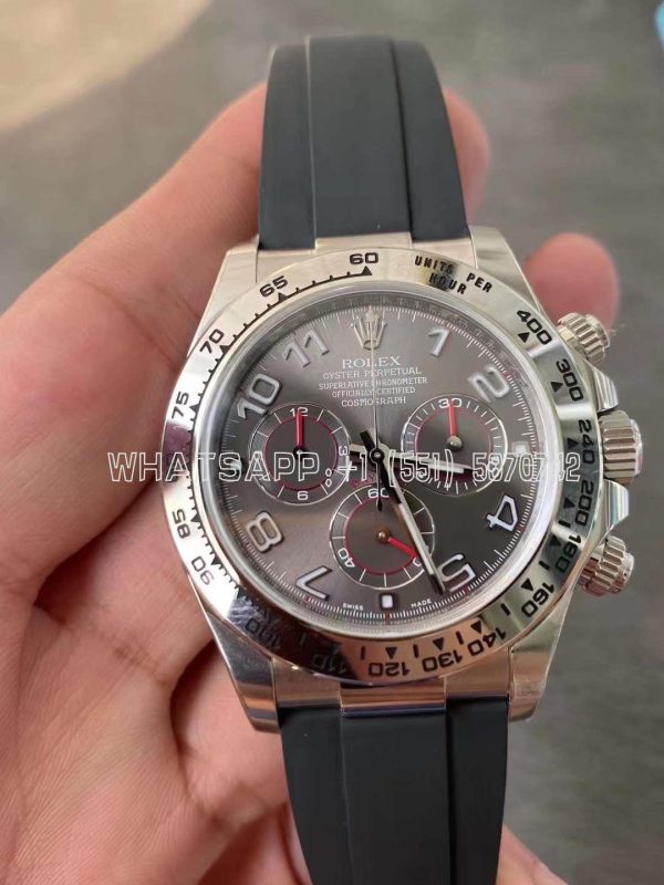 Rolex Daytona 116509 Slate Grey Dial White Gold Swiss 4130 Clean Factory