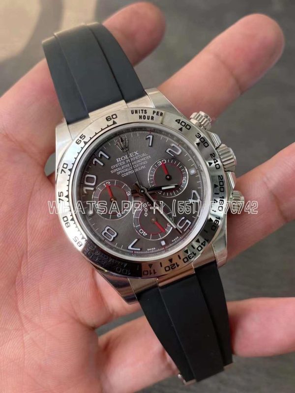 Rolex Daytona 116509 Slate Grey Dial White Gold Swiss 4130 Clean Factory