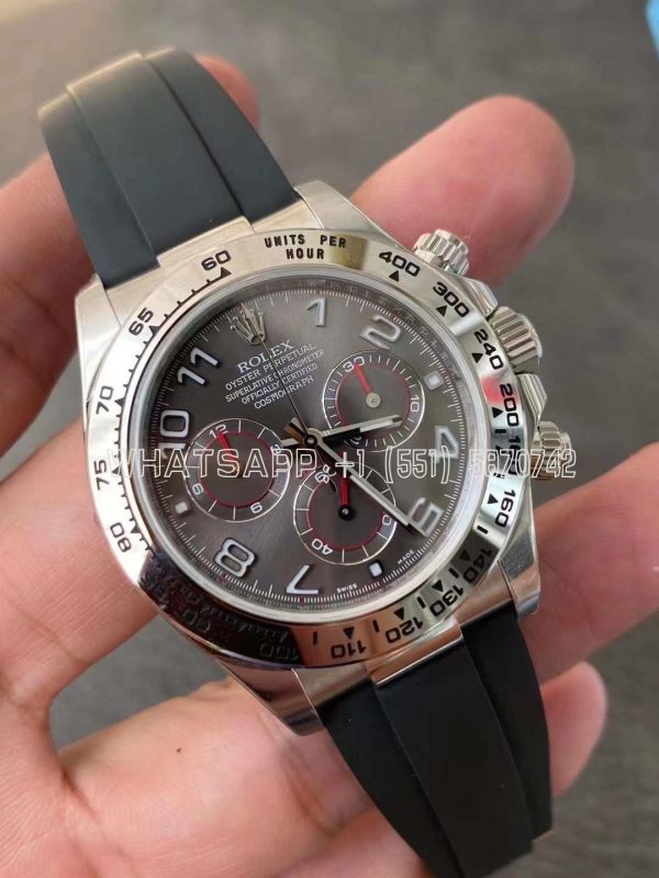 Rolex Daytona 116509 Slate Grey Dial White Gold Swiss 4130 Clean Factory