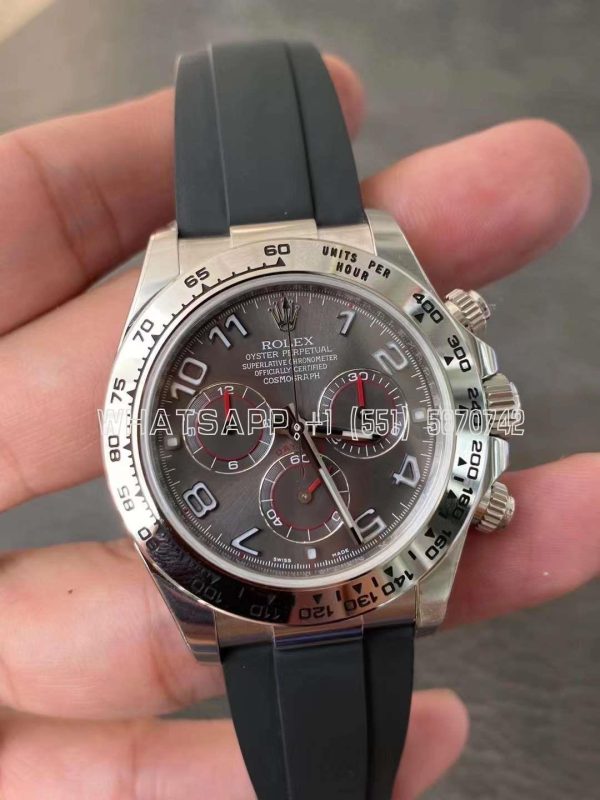 Rolex Daytona 116509 Slate Grey Dial White Gold Swiss 4130 Clean Factory