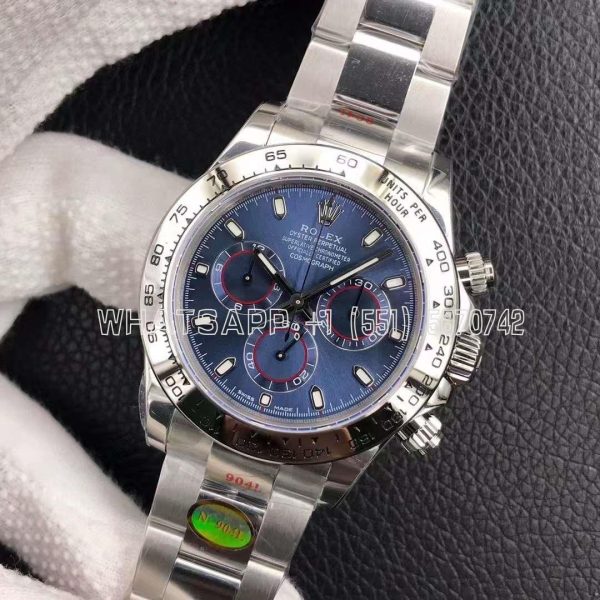 Rolex Daytona 116509 SS 904L Blue Dial Swiss 4130 NOOB Factory
