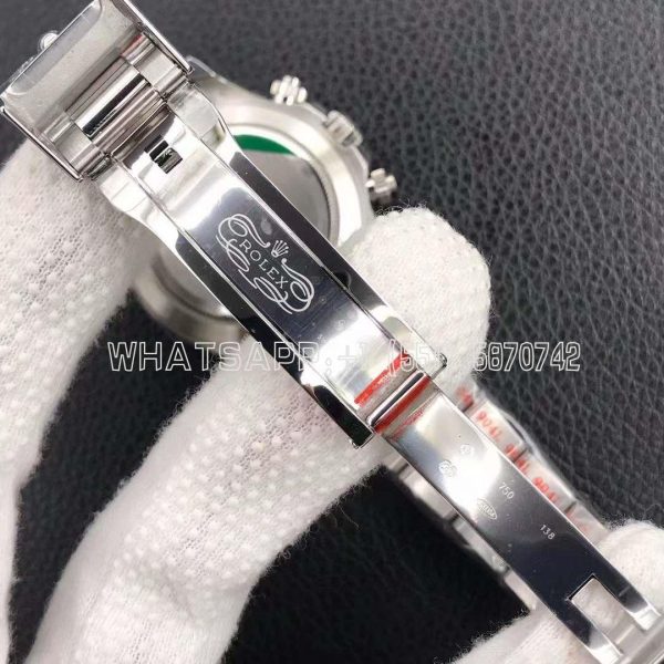 Rolex Daytona 116509 SS 904L Blue Dial Swiss 4130 NOOB Factory - Image 8