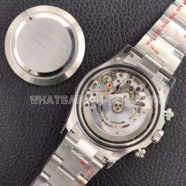 Rolex Daytona 116509 SS 904L Blue Dial Swiss 4130 NOOB Factory - Image 9
