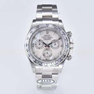 Rolex Daytona 116509 White MOP Dial with Diamond Markers Swiss 4130 Clean Factory