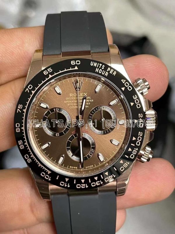 Rolex Daytona 116515 LN 18K Rose Gold Chocolate Dial Swiss 4130 BT Factory