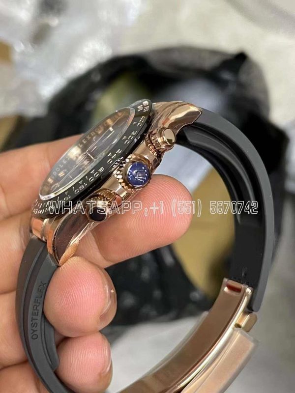Rolex Daytona 116515 LN 18K Rose Gold Chocolate Dial Swiss 4130 BT Factory - Image 6
