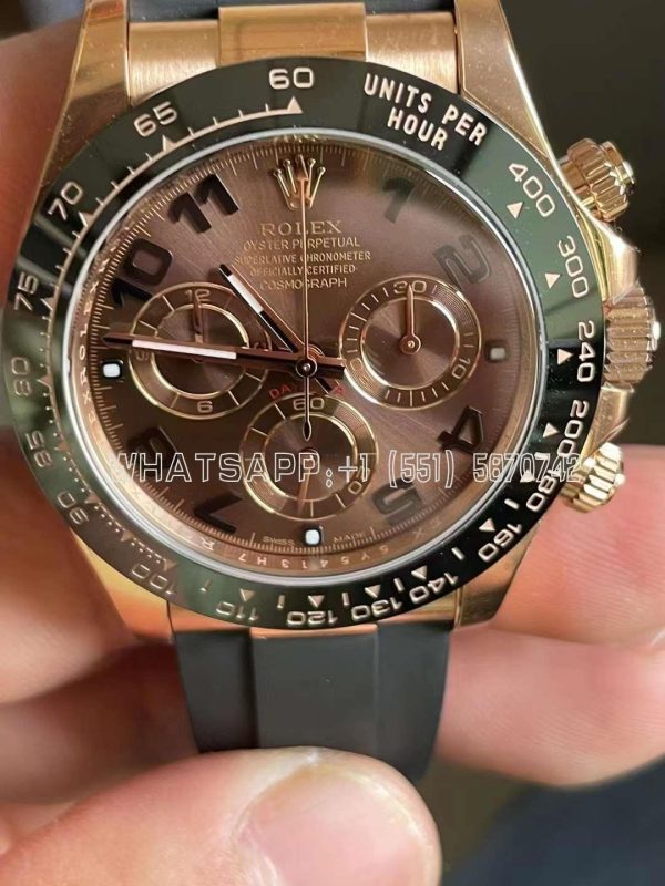 Rolex Daytona 116515 LN 18K Rose Gold Chocolate Dial Swiss 4130 Clean Factory