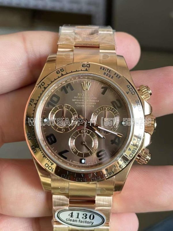 Rolex Daytona 116515LN 18K Rose Gold Chocolate Dial Swiss 4130 Clean Factory