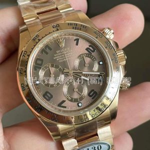 Rolex Daytona 116515LN 18K Rose Gold Chocolate Dial Swiss 4130 Clean Factory