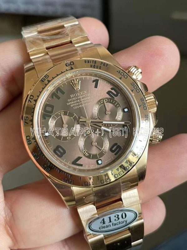 Rolex Daytona 116515LN 18K Rose Gold Chocolate Dial Swiss 4130 Clean Factory