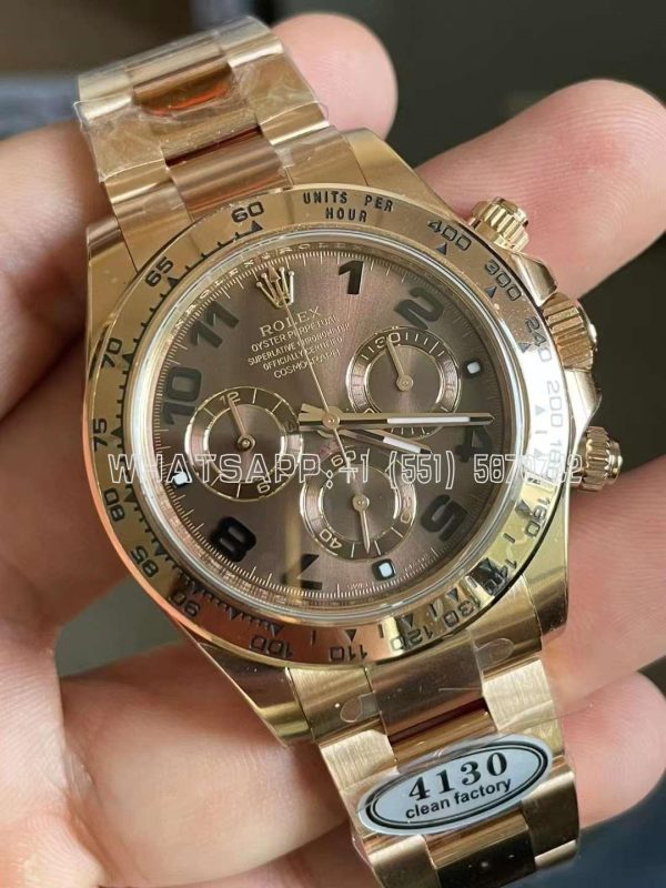 Rolex Daytona 116515LN 18K Rose Gold Chocolate Dial Swiss 4130 Clean Factory