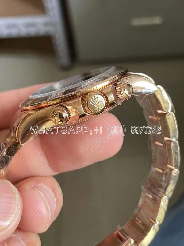 Rolex Daytona 116515LN 18K Rose Gold Chocolate Dial Swiss 4130 Clean Factory - Image 5