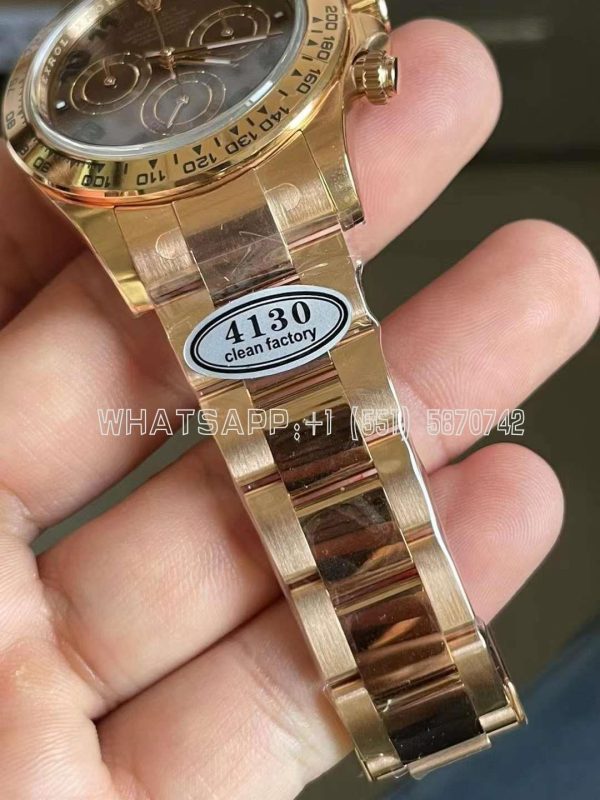 Rolex Daytona 116515LN 18K Rose Gold Chocolate Dial Swiss 4130 Clean Factory - Image 6