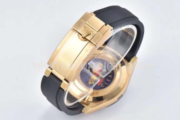 Rolex Daytona 116518 Black/YG Dial on Oysterflex Strap Swiss 4130 Clean Factory - Image 9