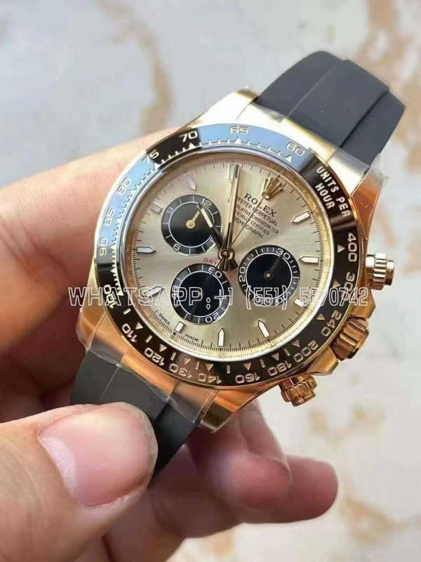 Rolex Daytona 116518 LN Yellow Gold Champagne Dial Swiss 4130 Clean Factory