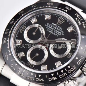 Rolex Daytona 116519 Black Dial on Oysterflex Strap SH4130 Clean Factory