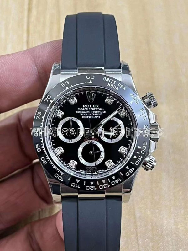 Rolex Daytona 116519 Black/Grey Dial on Oysterflex Strap SH4130 BT Factory