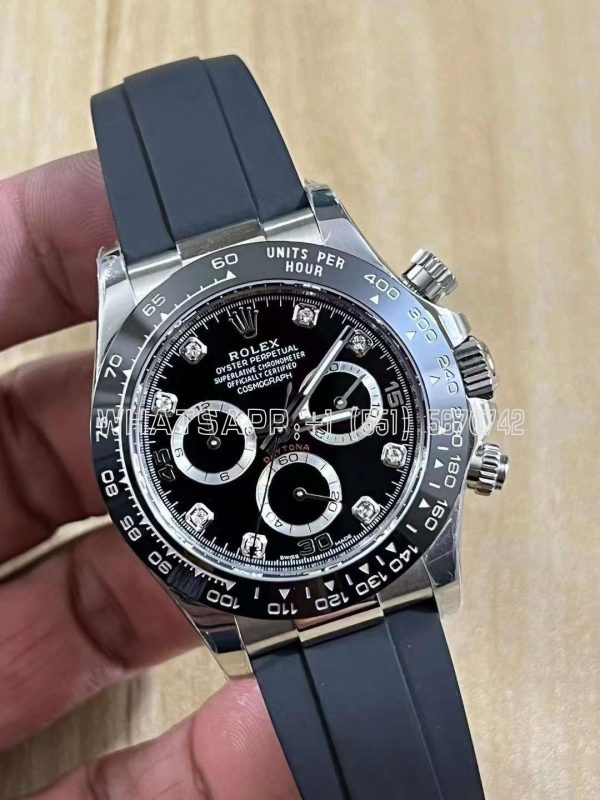 Rolex Daytona 116519 Black/Grey Dial on Oysterflex Strap SH4130 BT Factory