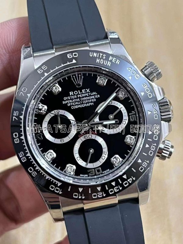Rolex Daytona 116519 Black/Grey Dial on Oysterflex Strap SH4130 BT Factory