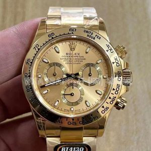 Rolex Daytona 116523 SS 904L & Yellow Champagne Dial Swiss 4130 BT Factory