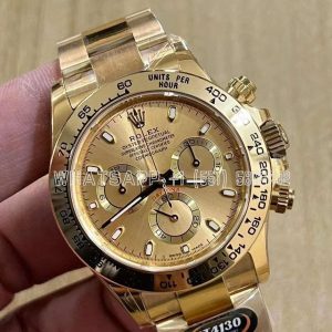Rolex Daytona 116523 SS 904L & Yellow Champagne Dial Swiss 4130 BT Factory