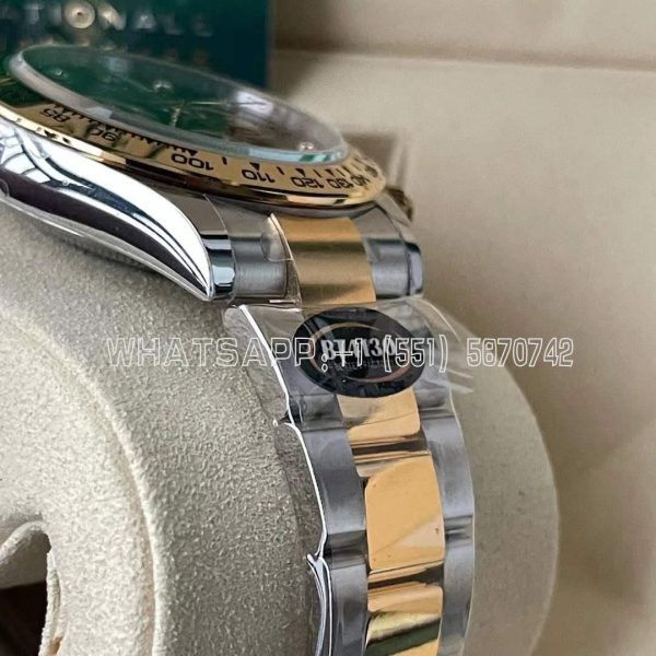 Rolex Daytona 116523 SS 904L & Yellow Gold Black Dial Diamond Markers Swiss 4130 BT Factory - Image 7