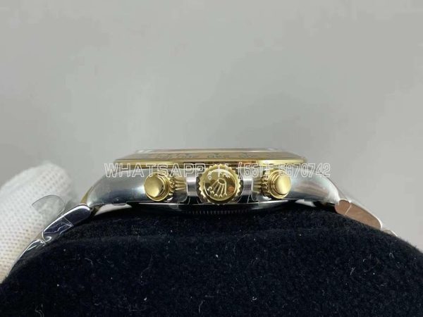 Rolex Daytona 116523 SS 904L & Yellow Gold Black Dial Diamond Markers Swiss 4130 Clean Factory - Image 5