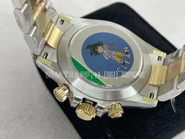 Rolex Daytona 116523 SS 904L & Yellow Gold Black Dial Diamond Markers Swiss 4130 Clean Factory - Image 8