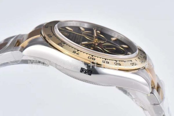 Rolex Daytona 116523 SS 904L & Yellow Gold Black Dial Swiss 4130 Clean Factory - Image 3