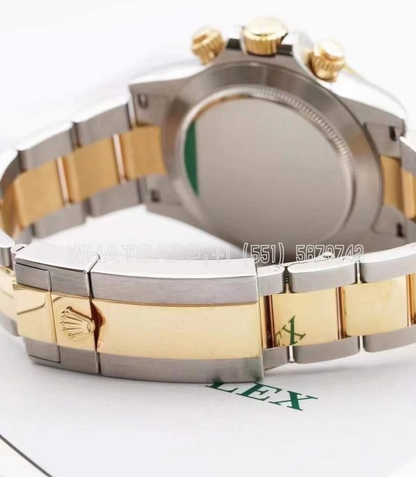 Rolex Daytona 116523 SS 904L & Yellow Gold White Dial Swiss 4130 BT Factory - Image 6