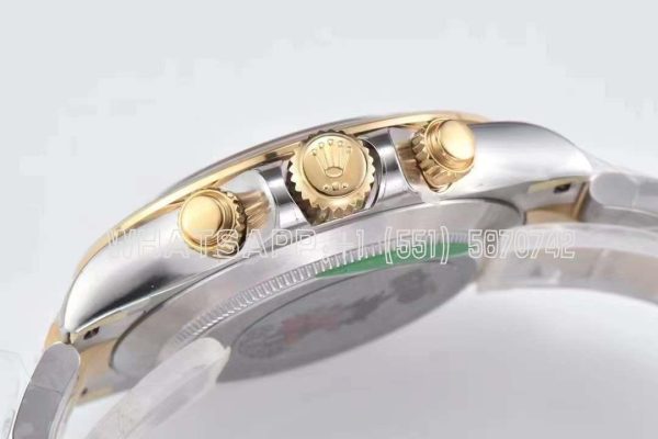 Rolex Daytona 116523 SS 904L & Yellow Gold White Dial Swiss 4130 Clean Factory - Image 4