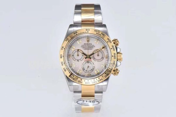 Rolex Daytona 116523 steel and yellow gold with mother-of-pearl dial Swiss 4130 Clean Factory