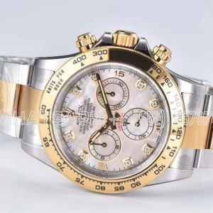 Rolex Daytona 116523 steel and yellow gold with mother-of-pearl dial Swiss 4130 Clean Factory