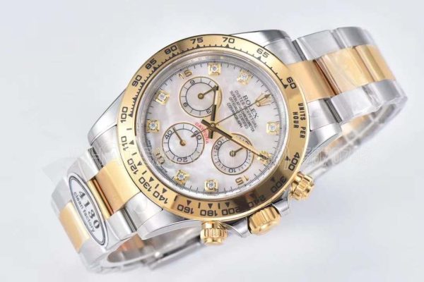 Rolex Daytona 116523 steel and yellow gold with mother-of-pearl dial Swiss 4130 Clean Factory