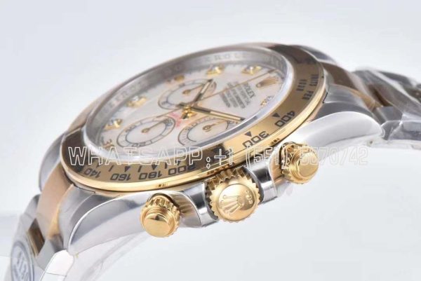 Rolex Daytona 116523 steel and yellow gold  with mother-of-pearl dial Swiss 4130 Clean Factory - Image 6