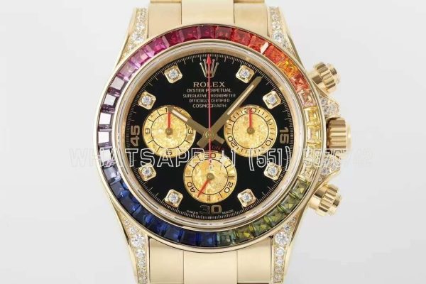 Rolex Daytona 116589RBOW in Yellow Gold 4130