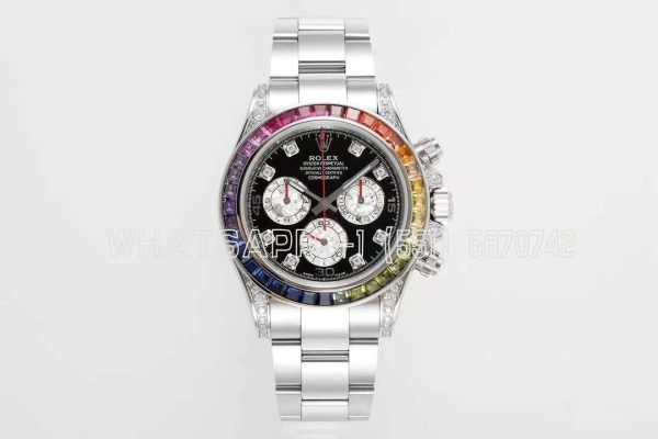 Rolex Daytona 116599RBOW in White Gold 4130