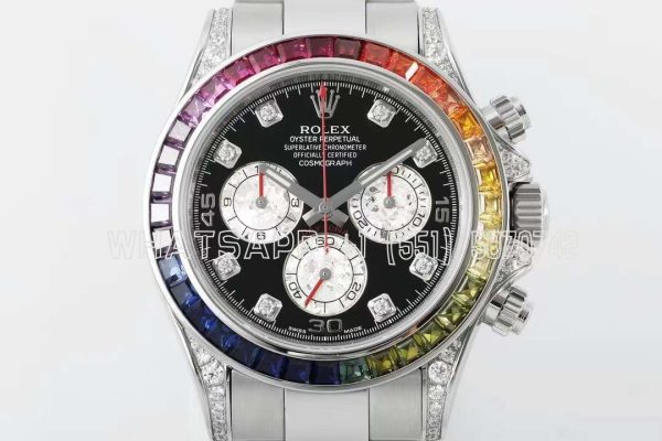 Rolex Daytona 116599RBOW in White Gold 4130