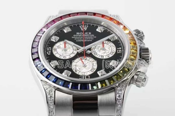 Rolex Daytona 116599RBOW in White Gold 4130