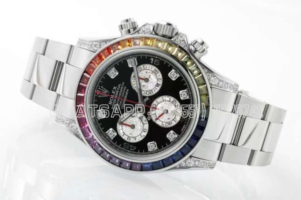 Rolex Daytona 116599RBOW in White Gold 4130