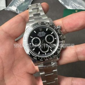 Rolex Daytona 126500 Black Dial on SS Bracelet Strap SH4131 VS Factory