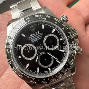 Rolex Daytona 126500 Black Dial on SS Bracelet Strap SH4131 VS Factory