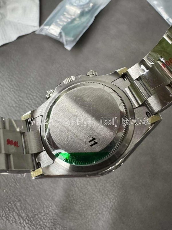 Rolex Daytona 126500 Black Dial on SS Bracelet Strap SH4131 VS Factory - Image 5